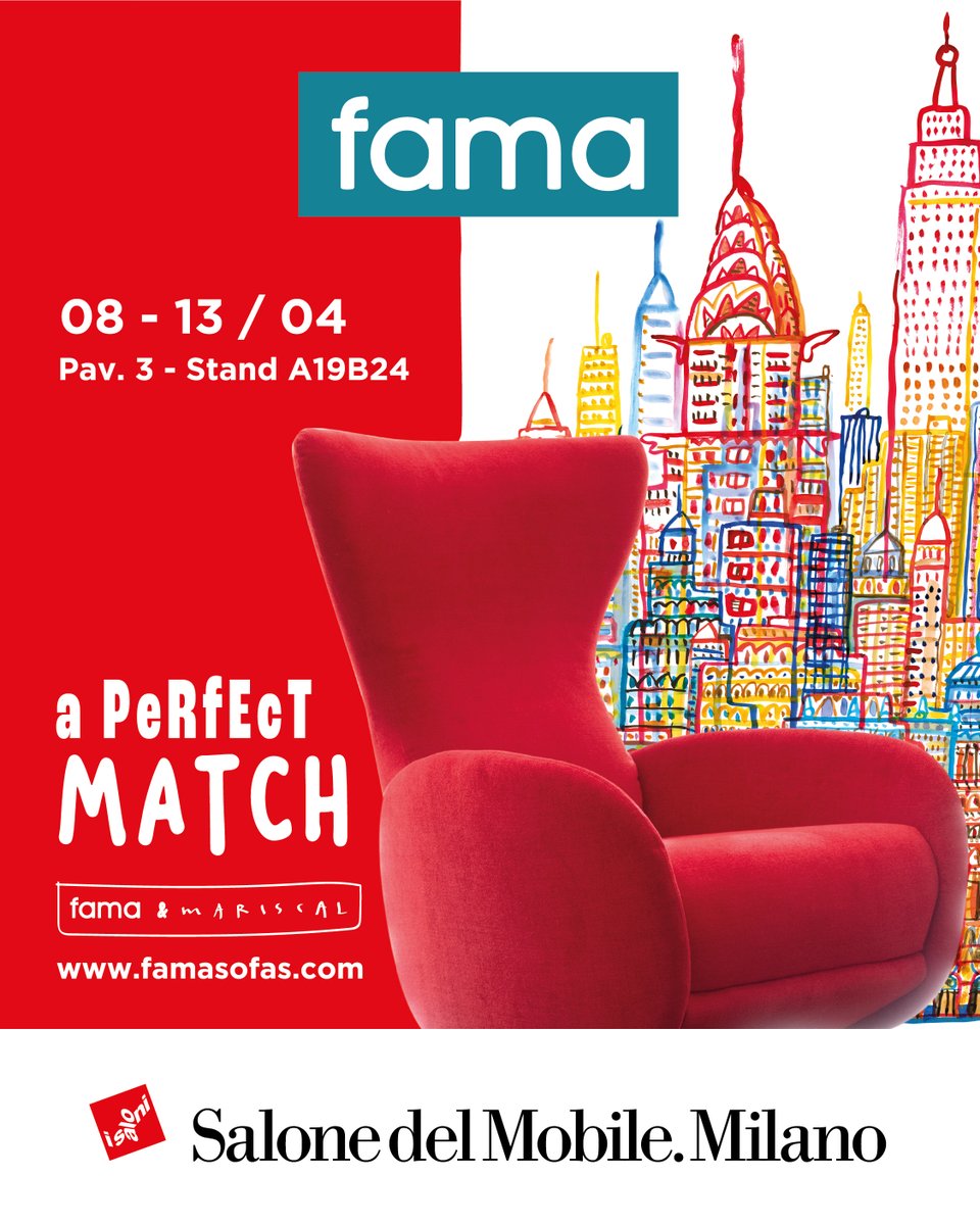 Fama Sofas (@famasofas) on Twitter photo Fama at Salone del Mobile Milano 2025. Pav. 3 Stand A19-B24. <a href="/iSaloniofficial/">Salone del Mobile</a> #salonedelmobile2025 Fama at Salone del Mobile Milano 2025. Pav. 3 Stand A19-B24. <a href="/iSaloniofficial/">Salone del Mobile</a> #salonedelmobile2025