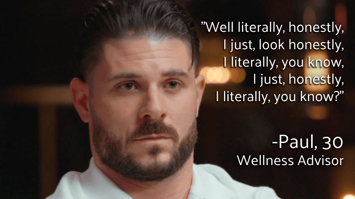 Well literally, honestly, I just, look honestly, I literally, you know,  I just, honestly, I literally, you know?
#mafs #mafsau #mafsaus #MAFSAustralia #MarriedAtFirstSight