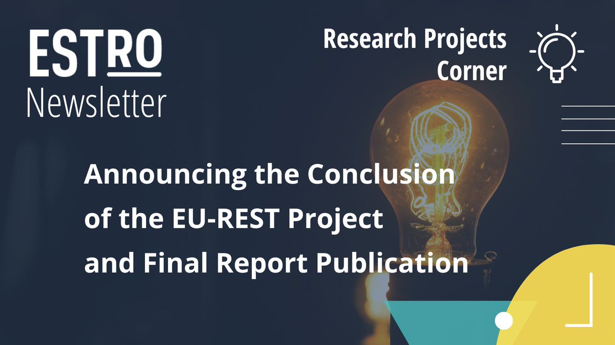 📣 EU-REST Project Completed! Final Report Now Available! 🙌This collaboration between <a href="/myESR/">myesr</a>, <a href="/EFOMP_org/">EFOMP</a>, <a href="/EFRadiographerS/">EFRS</a> &amp; ESTRO offers key insights into workforce, education &amp; training for #ionising #radiation in medicine.
👉 bit.ly/4kUxs8V
🙏 Thanks to all involved!