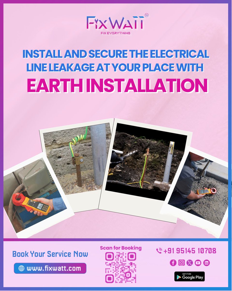 fixwatt22's tweet image. ⚡🌍 FixWatt – Expert Electrical &amp;amp; Earth Installation Services in Madurai! 🏢🏭🏠

#FixWatt #ElectricalServices #EarthingSolutions #ElectricalSafety #MaduraiService #AffordableRepairs #BestTechnicians #OfficeSolutions #FactoryMaintenance #PowerSafety #IndustrialElectrical