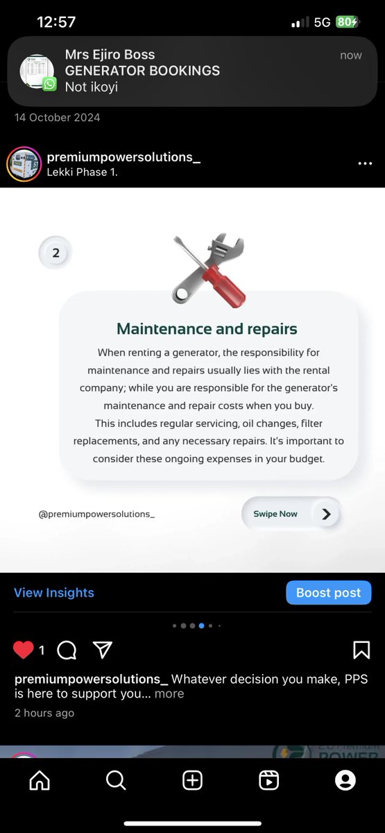 ppsolutions_'s tweet image. Whatever decision you make, PPS is here to support you.

You can rent reliable generator from us.

Call us on 08099700004 or 09160205000

#premiumpower #generatorrentalsinlagos #generatormaintenance #generatorforrent #eventvendors 
#NoMoreBlackouts #ReliablePower #ppsrental