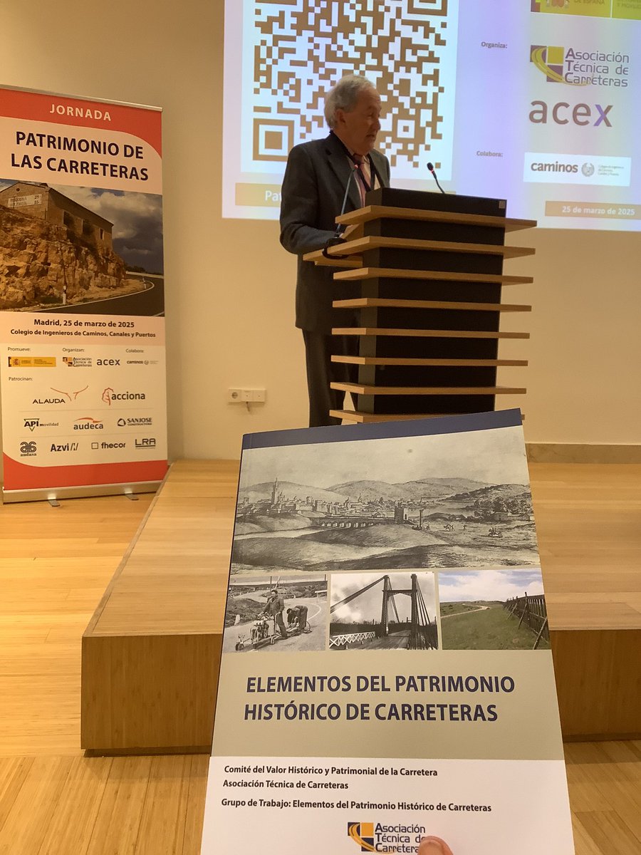 Carlos Casas, precursor del libro que presentamos hoy, presenta “Inventarios del patrimonio de carreteras como herramientas de conocimiento y difusión”.

#PatrimonioCarreterasATC