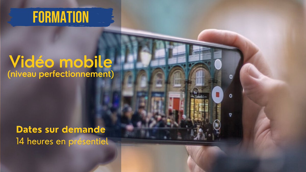 Samsafr's tweet image. 🎥 Plongez dans l'univers de la #vidéomobile avec notre formation à Paris ! 

🗓️ Dates : sur demande

Apprenez à exploiter votre smartphone, prendre les bonnes images et réaliser des interviews captivantes

samsa.fr/formation-stag…