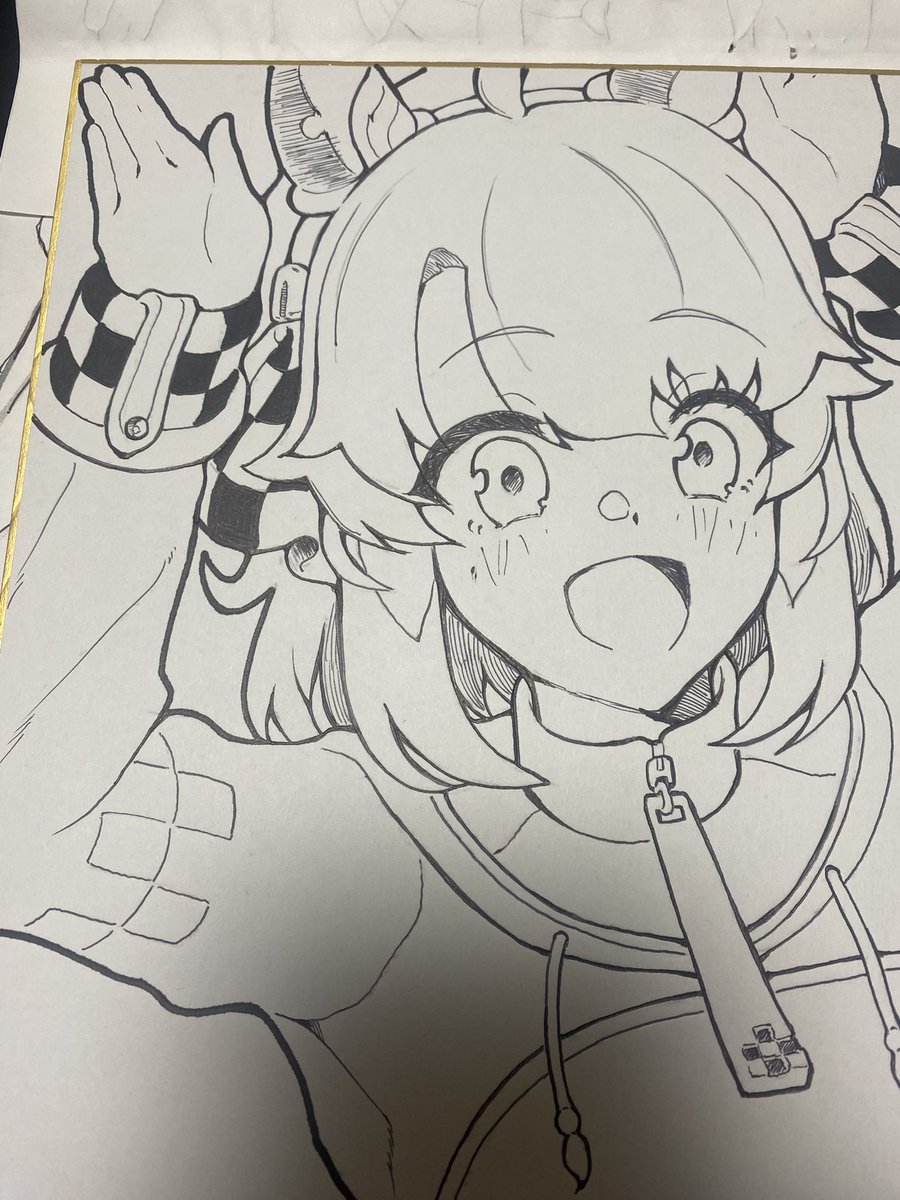 URC02に持っていく
ダンツフレームの色紙イラスト描いてる 