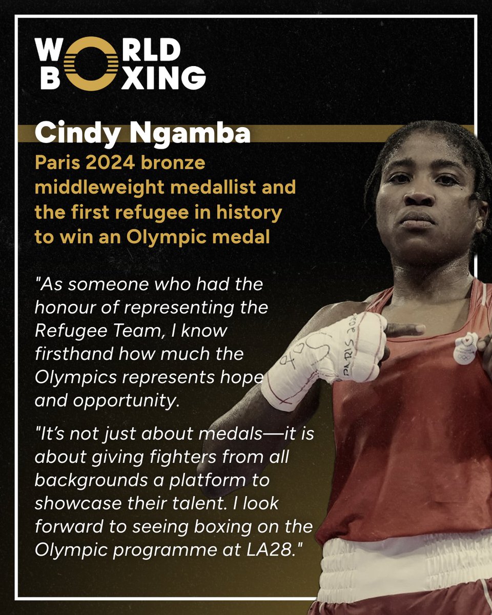 RealWorldBoxing's tweet photo. Following the announcement last week that #BoxingIsBack for #LA28, Wladimir Klitschko, Cindy Ngamba and Gennadiy Golovkin told us what it means for the future of our sport.
 
#TimeForWorldBoxing #Boxing #Olympics https://t.co/HFciI7z2Kv