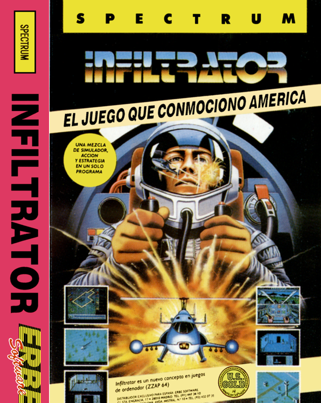 BarrigaNo's tweet photo. Infiltrator, Spectrum
Chris Gray Enterprises 1986
El juego que conmocionó América pero que aquí no se entendió. Cuentan que se podía llegar a despegar y que había más fases. https://t.co/h9iUJgpdpT