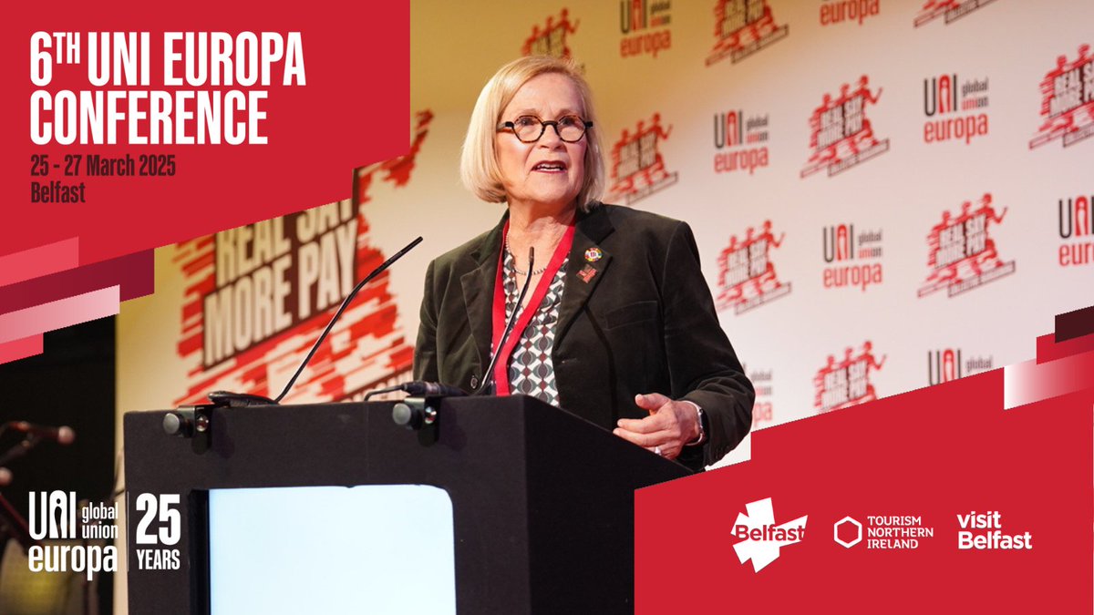 UNI Europa (@uni_europa) on Twitter photo .<a href="/uniglobalunion/">UNI Global Union</a> General Secretary <a href="/CHoffmanUNI/">Christy Hoffman</a> on celebrating a quarter century of UNI: “We have supported countless unions in these last 25 years. But we must and we will become stronger in the next 25 years.” .<a href="/uniglobalunion/">UNI Global Union</a> General Secretary <a href="/CHoffmanUNI/">Christy Hoffman</a> on celebrating a quarter century of UNI: “We have supported countless unions in these last 25 years. But we must and we will become stronger in the next 25 years.”