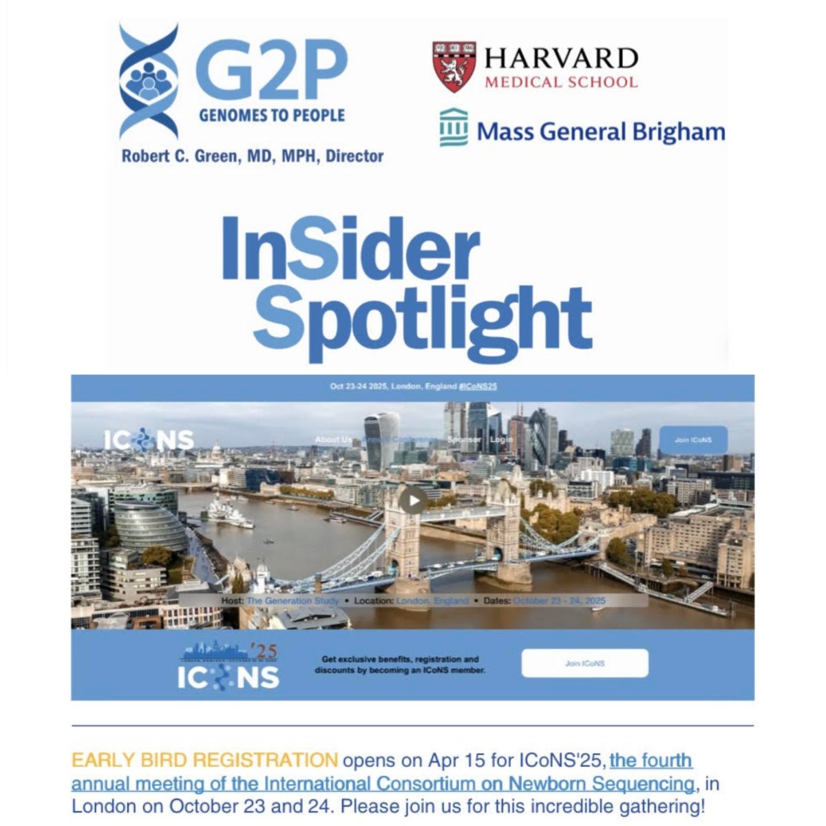 Genomes2People (@genomes2people) on Twitter photo 📩#G2PInsiderSpotlightNewsletter| genomes2people.org/wp-content/upl……
#ICoNS25 Early Bird Registration: APRIL 15!
After a successful #ICoNS24 in NYC,<a href="/ICoNSeqOrg/">ICoNS</a>
is bringing #ICoNS25 back to London on Oct. 23-24! 🇬🇧Join global experts shaping the future of newborn sequencing & healthcare. 📩#G2PInsiderSpotlightNewsletter| genomes2people.org/wp-content/upl……
#ICoNS25 Early Bird Registration: APRIL 15!
After a successful #ICoNS24 in NYC,<a href="/ICoNSeqOrg/">ICoNS</a>
is bringing #ICoNS25 back to London on Oct. 23-24! 🇬🇧Join global experts shaping the future of newborn sequencing & healthcare.