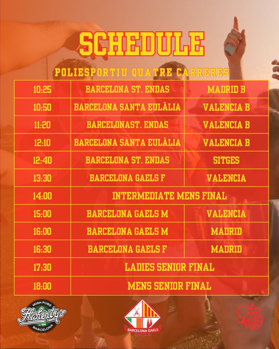 barcelonagaels's tweet image. Best of luck to our four Barcelona Gaels teams in Valencia this weekend for Round 2 of the Iberian Central East competition! Hoping for a great tournament and hopefully some more silverware 🏐💛❤️
