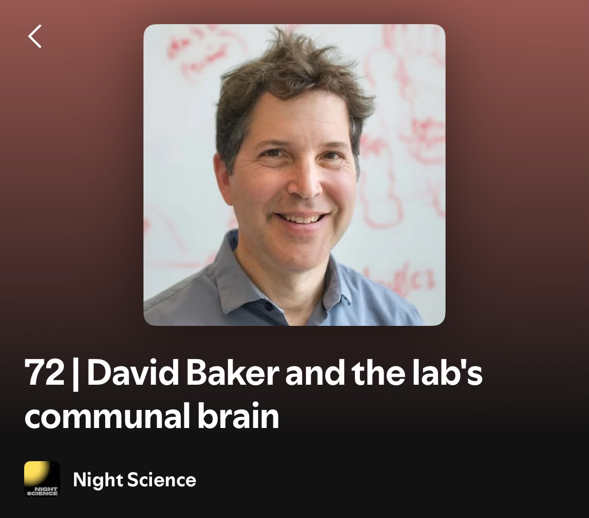 Itai Yanai (@itaiyanai) on Twitter photo David Baker talks about how the current uncertainty and instability hinder creativity because of the difficulty in thinking long-term. From this week’s Night Science Podcast. <a href="/nightsciencepod/">The Night Science Podcast</a> David Baker talks about how the current uncertainty and instability hinder creativity because of the difficulty in thinking long-term. From this week’s Night Science Podcast. <a href="/nightsciencepod/">The Night Science Podcast</a>