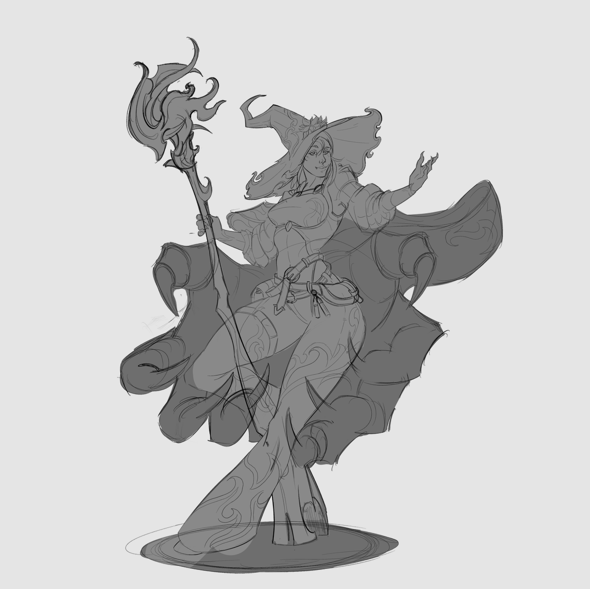 mich_niromi's tweet photo. Small big sketch of my goblin/elf mage 🧙🧙

#DnD #characterdesign #Dice https://t.co/JpxvJgyVaY