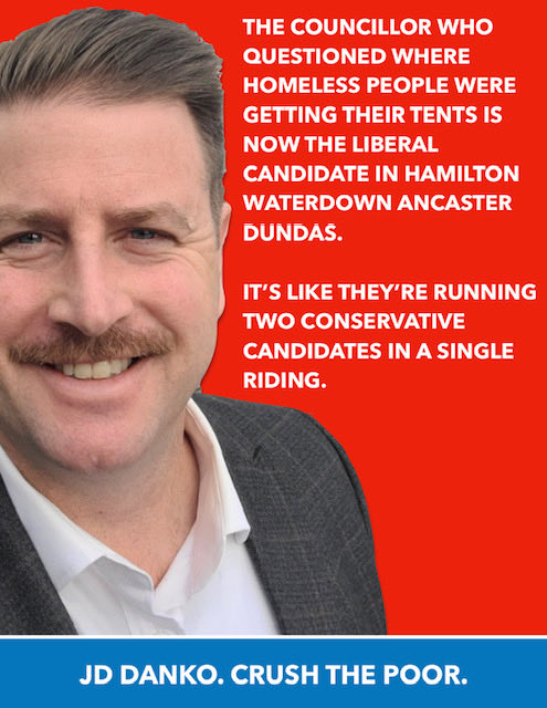 JD Danko is now dressing up as a Liberal, even though Halloween is months away.