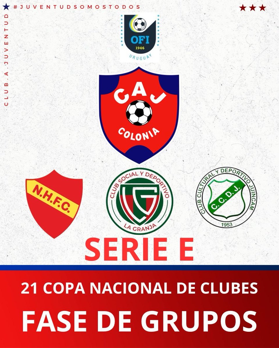 juventudcolonia's tweet photo. Se viene el torneo de OFI ⚽️

Vamos nosotros 👊🏼

#DaleRojo 🗣️‼️🎈 https://t.co/J7CrwYNdBP