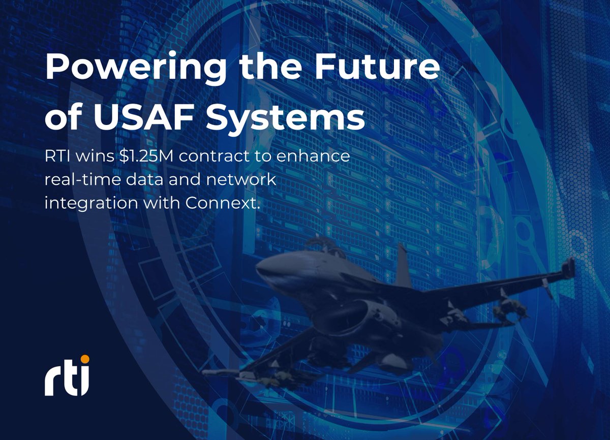 rti_software's tweet image. ✈️ With our latest SBIR Phase II contract, we&apos;re accelerating IEEE Time-Sensitive Networking (TSN) to enhance configurability, reliability, and efficiency in mission-critical USAF programs. #RTIConnext #USAF #TSN

🔗 Read more here: rti.com/news/rti-secur…