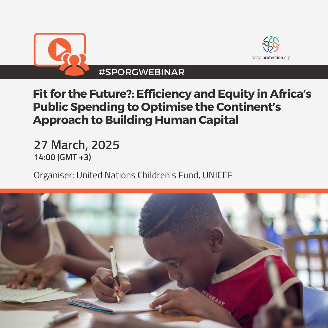 Efficient public expenditures are vital—only 6.5% of social spending on children in Africa goes to those under 5, compared to 27% in OECD countries.

We need more equitable investments to close the gap in early childhood spending.

Register to learn more: unicef.link/4hJqil0