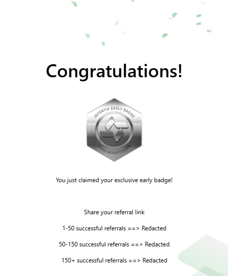 DanceAloxa's tweet photo. Claimed my Early Badge from @Incentiv_net. Testnet is Coming Soon. Remember, Every Action Counts https://t.co/QiTWpe869Z https://t.co/3xhK0XQrwf