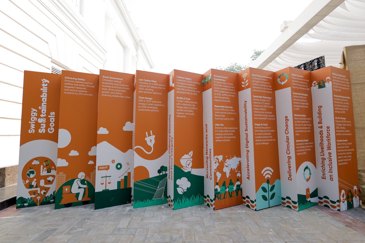 At the Swiggy Sustainability Summit, we launched a small but meaningful step: free access to Sulabh bathrooms for Delivery Partners across 10 cities.

Grateful to Dr. Shashi Tharoor for joining us as Chief Guest.

Because everyday convenience should include basic dignity 🧡