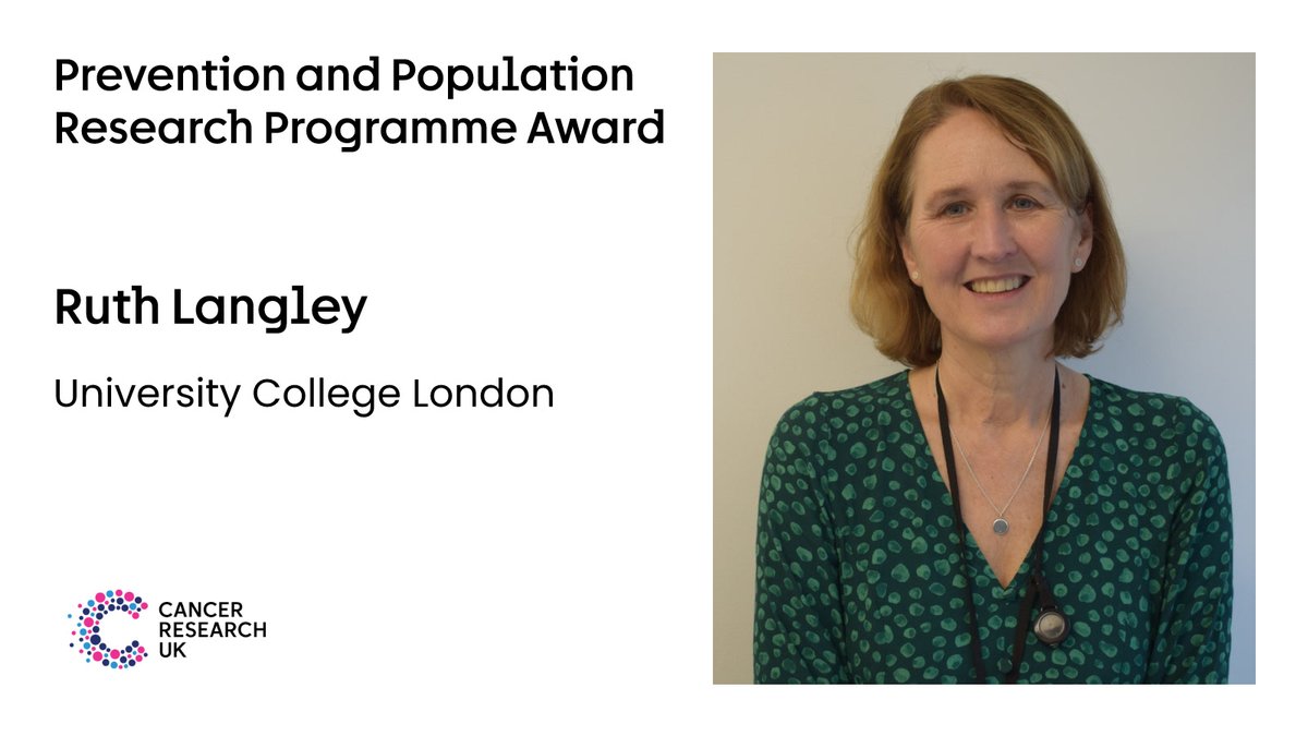 CRUKresearch's tweet image. [2/3]
Ruth Langley &amp;amp; John Burn will investigate platelet activation suppression by aspirin &amp;amp; its effect on tumour immunogenicity to expand understanding of anticancer mechanisms and validate urinary 11-dehydro-TXB2 as a biomarker for aspirin responders.
#CRUKFunded
@ruthjlangley…