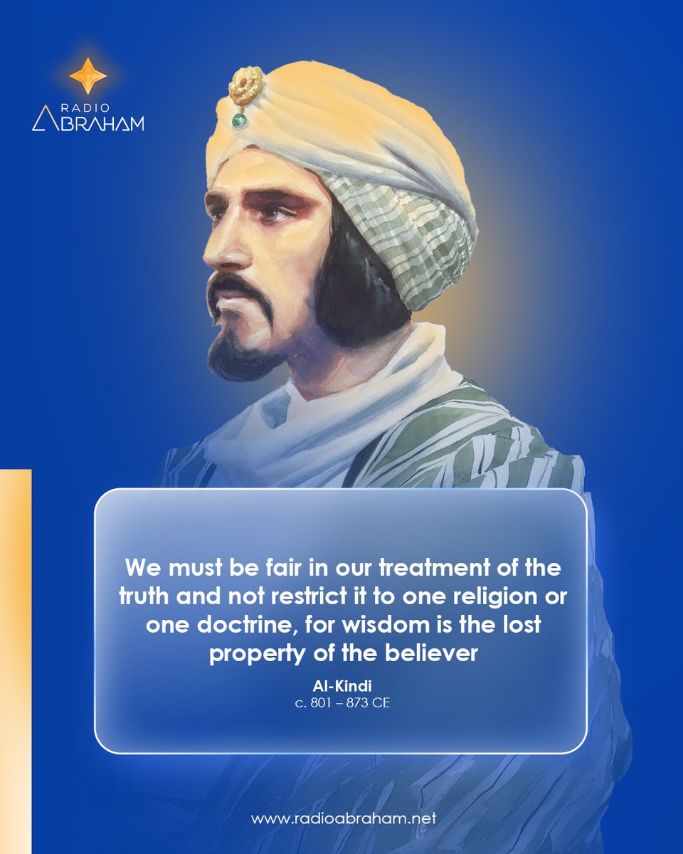 AbrahamRadio's tweet photo. Al-Kindi... the first philosopher of the Arabs. He blended reason with faith and laid the foundations of philosophical thought in the Islamic world
#Figures_and_Wisdom #radioabraham https://t.co/IAJfswMaX9