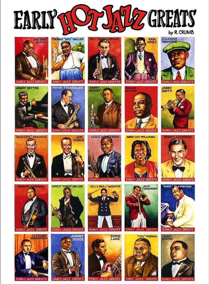 Early Hot Jazz Greats by R. Crumb