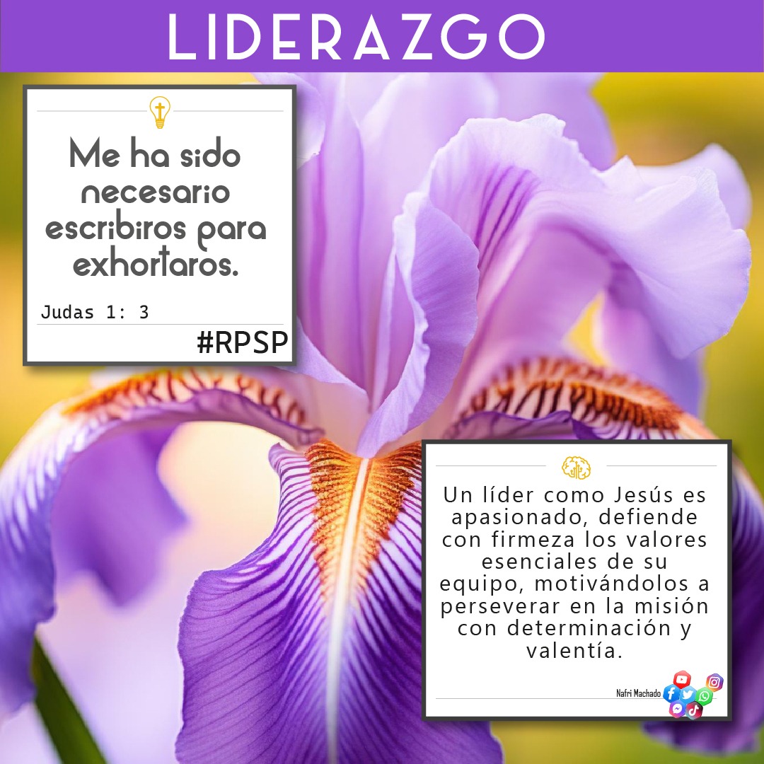 📖Judas 1: 3 Me ha sido necesario escribiros para exhortaros.✝
🤔Un líder como Jesús es apasionado, defiende con firmeza los valores esenciales de su equipo, motivándolos a perseverar en la misión con determinación y valentía.🧠
👍🏻 DALE LIKE 
#liderazgo #RPSP #vnma