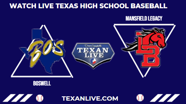 Dave Campbell’s Texan Live - Texanlive.com (@texan_sport) on Twitter photo ⚾ Boswell vs Mansfield Legacy
📺 livesteam: gameday.varsityevents.org/baseball.php
📅 Tuesday
⏰ 7pm.
<a href="/BaseballBoswell/">Boswell Baseball</a> <a href="/legacybaseball9/">Legacy Baseball</a> <a href="/C_Dalton08/">Casey Dalton</a> <a href="/MasonBelly/">Mason Bell</a> <a href="/JohannInfante_/">Johann Infante</a> <a href="/XanderThacker2/">Xander Thacker</a> <a href="/HaydenLockwood/">hayden lockwood</a> <a href="/Tannerlocke0/">Tanner Locke</a> <a href="/zayistheman33/">Jacob Green (zay)</a> <a href="/BrodyBradley15/">Brody Bradley</a> <a href="/Owen_baseball17/">Owen Skinner</a> <a href="/Bradley_Lew28/">Bradley Lewis</a> ⚾ Boswell vs Mansfield Legacy
📺 livesteam: gameday.varsityevents.org/baseball.php
📅 Tuesday
⏰ 7pm.
<a href="/BaseballBoswell/">Boswell Baseball</a> <a href="/legacybaseball9/">Legacy Baseball</a> <a href="/C_Dalton08/">Casey Dalton</a> <a href="/MasonBelly/">Mason Bell</a> <a href="/JohannInfante_/">Johann Infante</a> <a href="/XanderThacker2/">Xander Thacker</a> <a href="/HaydenLockwood/">hayden lockwood</a> <a href="/Tannerlocke0/">Tanner Locke</a> <a href="/zayistheman33/">Jacob Green (zay)</a> <a href="/BrodyBradley15/">Brody Bradley</a> <a href="/Owen_baseball17/">Owen Skinner</a> <a href="/Bradley_Lew28/">Bradley Lewis</a>