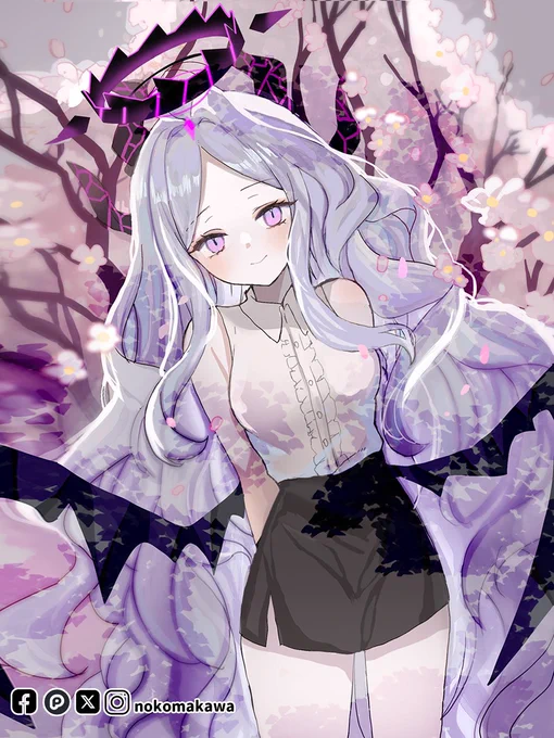 春のヒナちゃん「先生、一緒にお花見に行きましょう。」ブルアカ #BlueArchive 