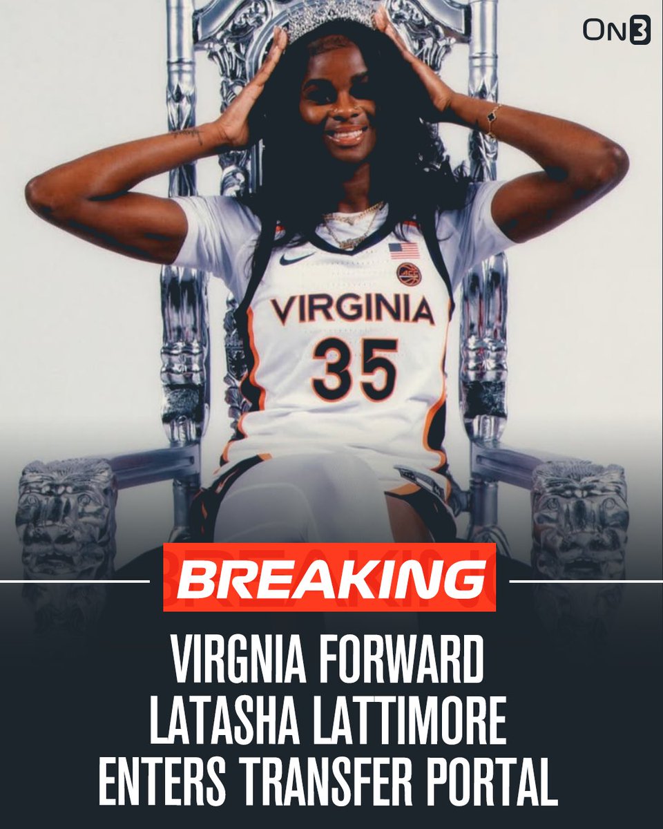 BREAKING: Virginia’s Latasha Lattimore has entered the transfer portal with a “do not contact”, sources told <a href="/On3sports/">On3</a>. 

The 6-4 senior averaged 14.3 ppg, 8.2 rpg and 2.2 bpg this season. 

TRACKER: on3.com/her/news/on3-2…