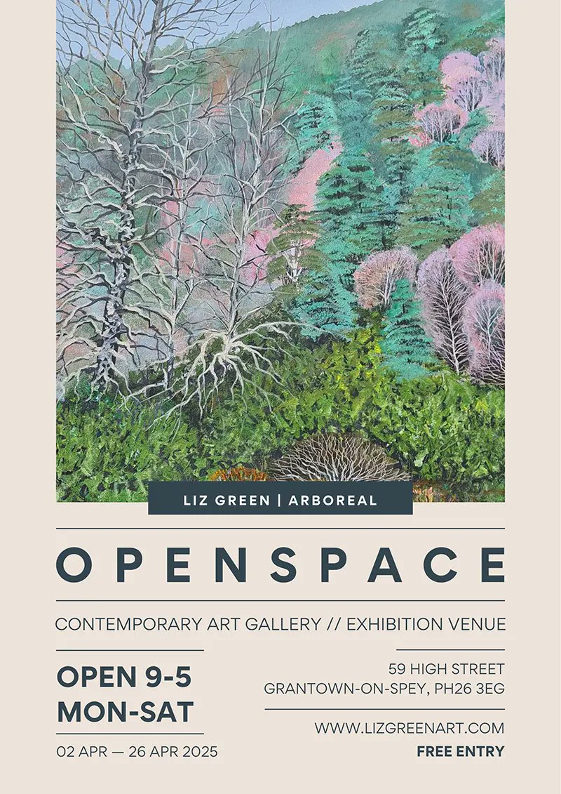 Looking for something inspiring to do in the Highlands this spring? From 2nd - 26th April, the Arboreal Art Exhibition by Liz Green will be on display at OPENSPACE | THE VAULT in Grantown-on-Spey.🎨

Learn more here 👉 joannawilsonart.com/whats-on/

#PilmuirCottage #VisitScotland