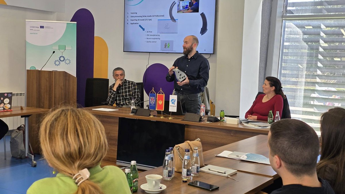 imast_district's tweet image. Montenegro hosted an inspiring 5-day #AMTECH training on #AdditiveManufacturing with participants from 🇲🇪🇦🇱🇮🇹.

Open dialogue, hands-on demos, and real collaboration, including a delegation supported by IMAST.