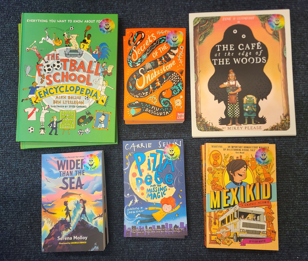 Our lastest batch of We Choose books, voted for on World Book Day, have arrived and are off into the library! #Scarcroftreading