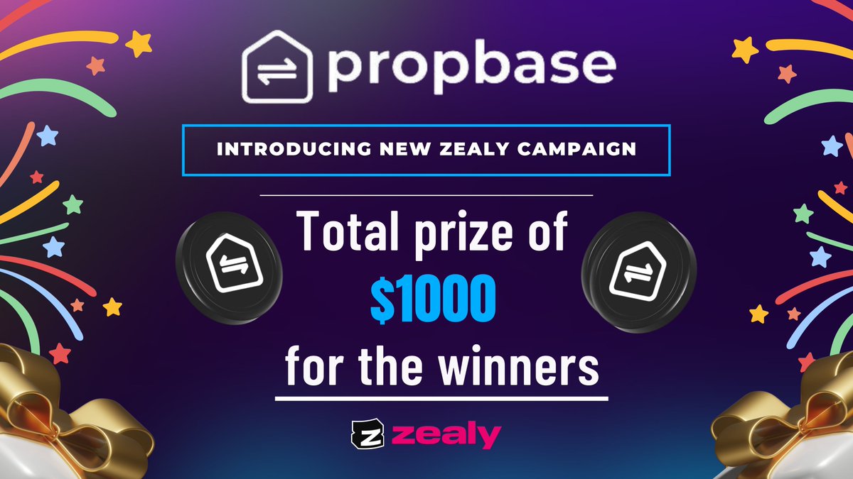 PropbaseApp's tweet photo. Propbase is launching a new #Zealy campaign! 🚀✨

Complete tasks, earn $PROPS, and climb the leaderboard! 🔥

Join now 👉 https://t.co/BCHHJm5QRA https://t.co/M7BaEJuoF8