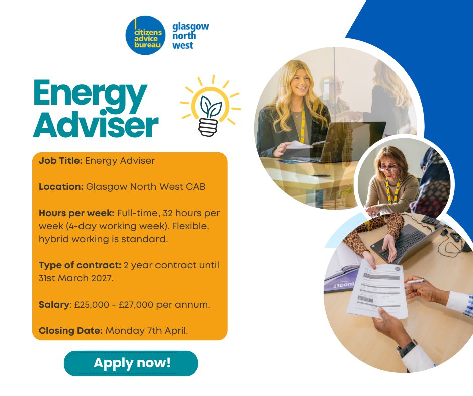We're looking for an Energy Adviser to join our team as we launch our exciting new project. If you would like the opportunity to work on a new project and work with a fun and supportive team, please see below:
Apply now 👉 form.jotform.com/242944026591055
Full job description 👉