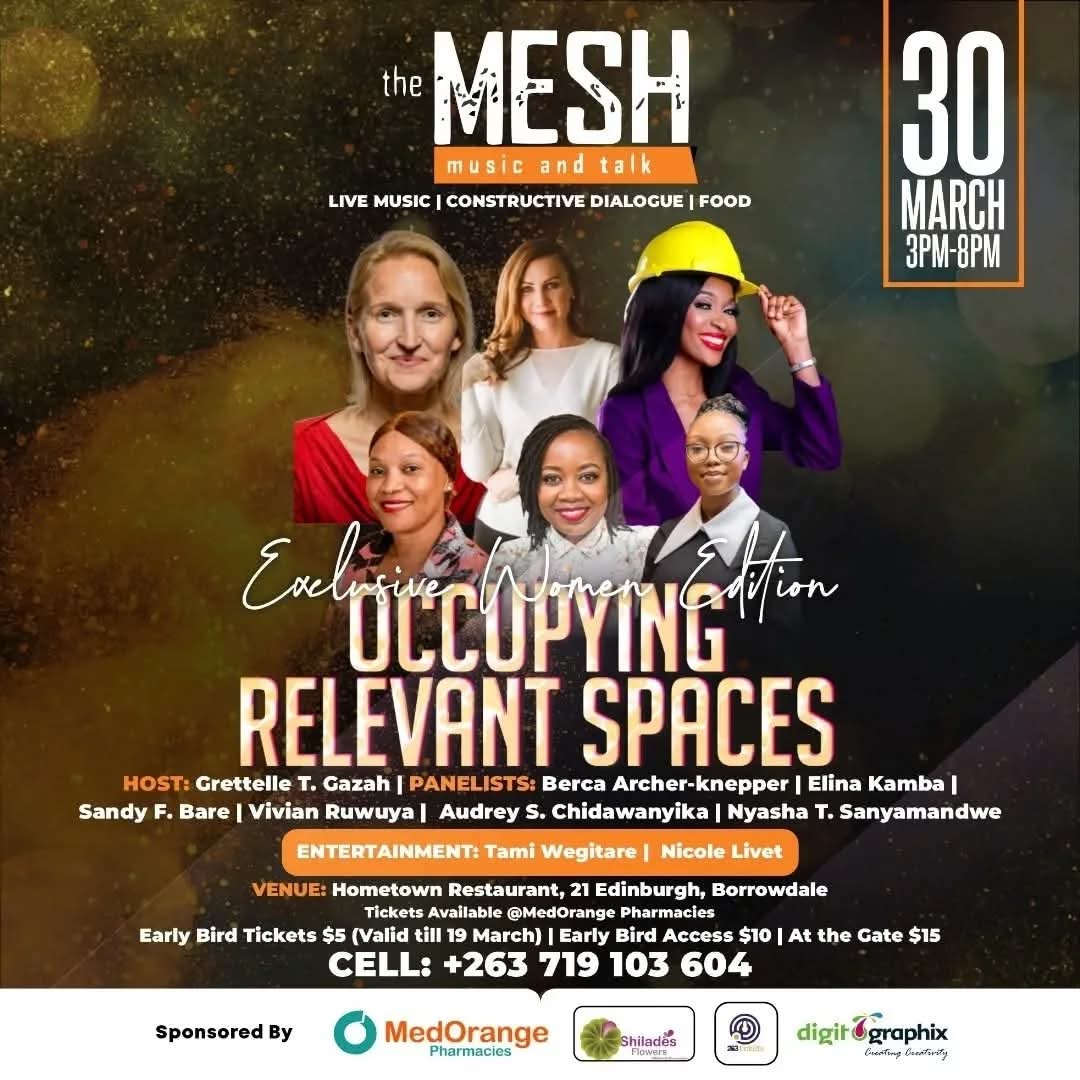 Here's a special ladies only Edition dubbed  #OccupyingRelevantSpaces
Great time to network with other movers and shakers whilst enjoying food and live music on top of the construction dialogue sessions....

Ladies who is coming this Sunday the 30th?

#TheGatheringOfDoers