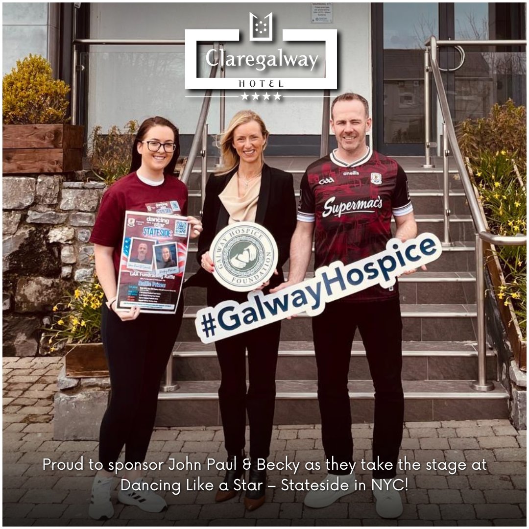 Claregalway_H's tweet photo. Proud to sponsor John Paul O’Connell &amp; Becky Mahon as they take the stage at "Dancing Like a Star – Stateside" in NYC! 💃🕺 Representing Galway Hospice on April 5th at the Hammerstein Ballroom.

Show your support &amp; catch them live in action! 🍎✨

#DancingLikeAStar #GalwayToNYC https://t.co/UkXHXAVbZ2