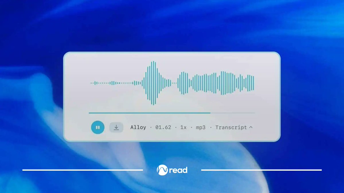 Hyperight_AB's tweet photo. 🚀 OpenAI Unveils Cutting-Edge Speech AI Models and Upgraded Voice Agent Tools! 🎙️

Want to dive deeper into how these advancements will transform industries and our daily interactions with AI?

👉 Read the full article: https://t.co/23BW2KdFhQ

#hyperight #hyperightread https://t.co/3DCREA4Ddu