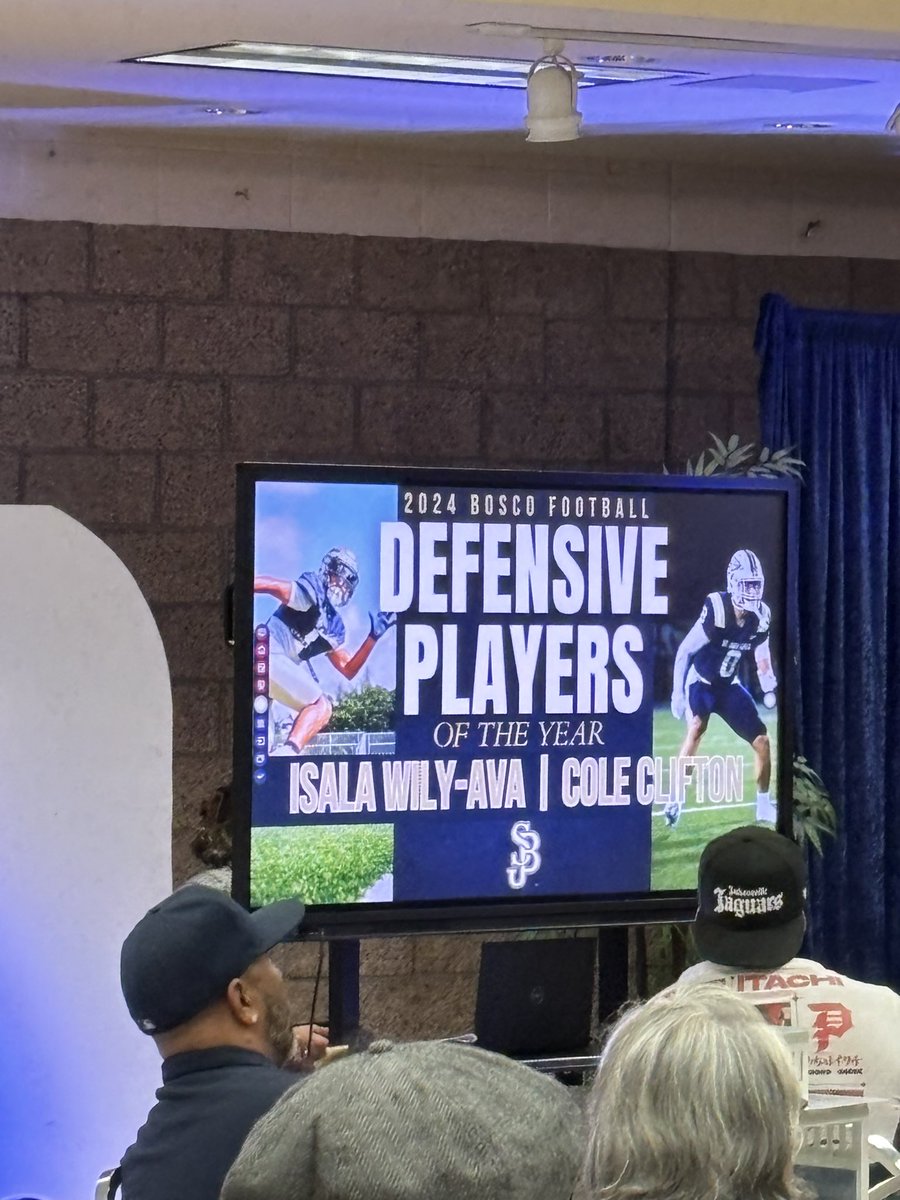 Congratulations Cole. St. John Bosco Co-Defensive Player of the Year. 2024 season.