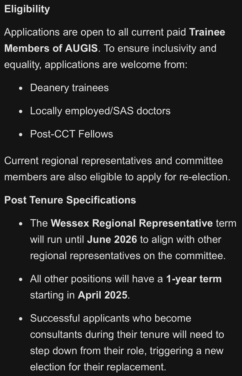 The Roux Group (@roux_group) on Twitter photo Expressions of interest for Phase 2 of the Roux elections are now open! Apply to join the committee and help shape the future of #UpperGISurgery training
📅 Friday 4th April (1700)
📝 150-word EoI
🔗 to apply: tinyurl.com/Roux2025Phase2
For more info: contact julie@augis.org Expressions of interest for Phase 2 of the Roux elections are now open! Apply to join the committee and help shape the future of #UpperGISurgery training
📅 Friday 4th April (1700)
📝 150-word EoI
🔗 to apply: tinyurl.com/Roux2025Phase2
For more info: contact julie@augis.org