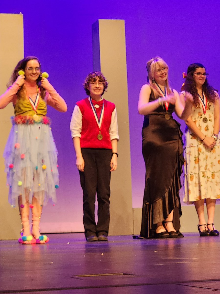 trhspva's tweet image. Day in the Life: Theatre Production 🎭
On Friday, we competed in the UIL One Act Play contest and brought home multiple awards! 🏆
⭐️All Star Actors: Presley Schreiber and Jaxon Hipp
⭐️Honorable Mention: Kylie Santhoff
⭐️Best Technician: Morgan Engelbrecht
#DenDefended
@RandleHS