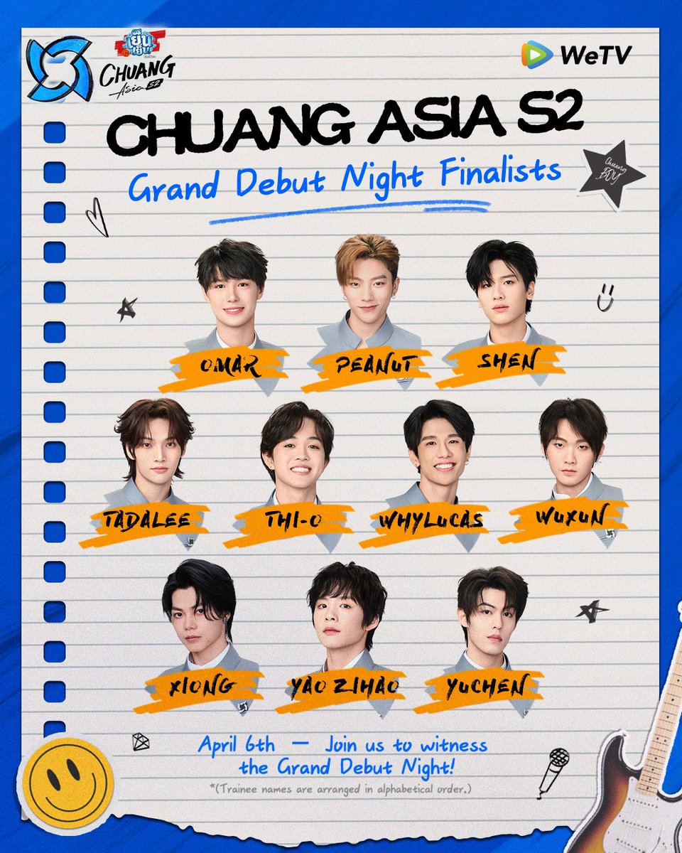CHUANGASIA's tweet image. The Grand Debut Night Finalists of CHUANG ASIA S2! 🏆💙

These 21 finalists have made it to the Grand Debut Night stage, but their rankings are still unknown! 

Find out together in CHUANG ASIA S2 EP9! 👀✨ 

📺 Watch #CHUANGAsiaS2 every Sunday at 4:50 PM (GMT+7) on WeTV
🔗…