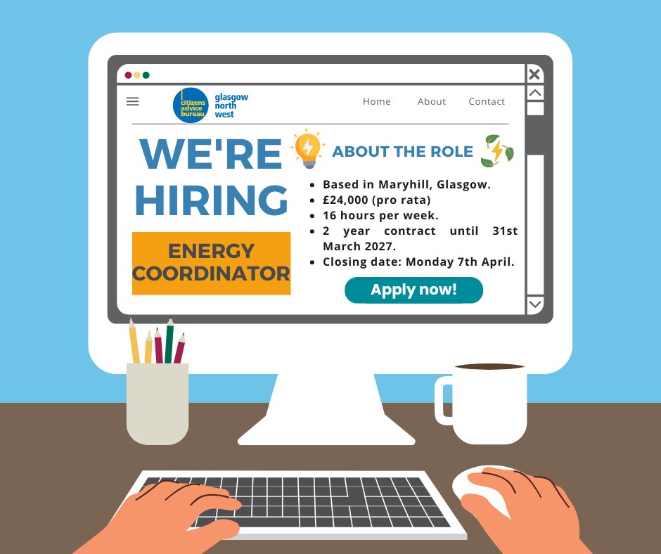 We're looking for an Energy Coordinator to join our new energy project to help manage project referrals and the reporting process. If you are an enthusiastic and self motivated individual, please see below for more details and how to apply. 🤩
Apply now  form.jotform.com/242944026591055