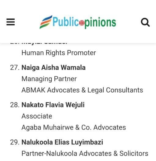 Congratulations <a href="/fwejuli24/">F.Wejuli</a> on being recognized as one of the most #influentialyounglawyers! This remarkable achievement is a testament to your hard work &amp; unwavering commitment to the legal profession. May this honor propel you to even greater heights.
publicopinions.net/lawyer-emoru-e…