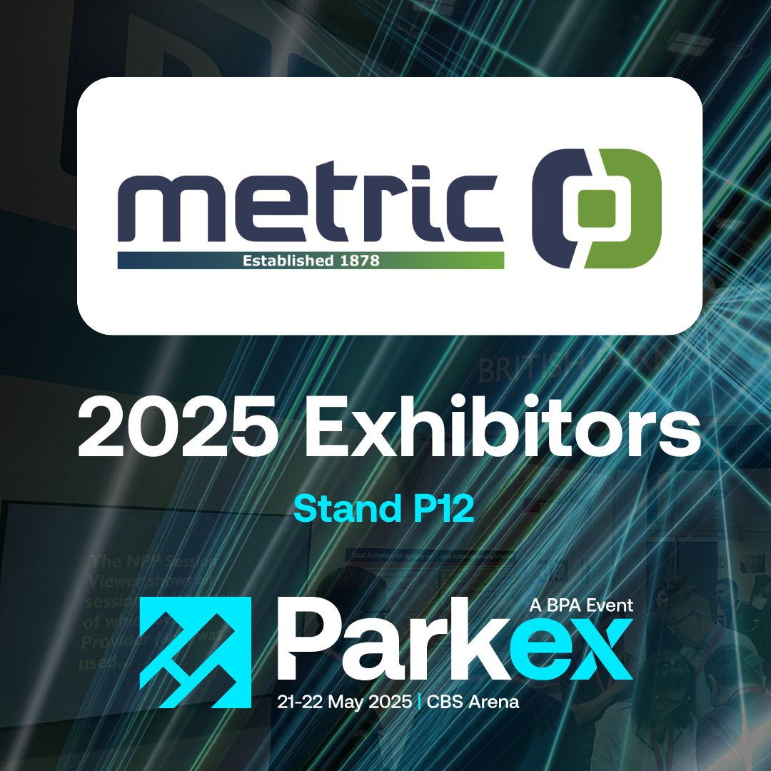 Welcome <a href="/MetricGroup/">Metric Group Ltd</a> to Parkex 2025 (a <a href="/BritishParking/">BPA</a> event) - helping you make parking easier. Find them on stand P12, 21-22 May at CBS Arena Coventry.

Metric at Parkex &gt; shorturl.at/X7ltU

🅿️ Parkex 2025
📅 21-22 May
📍 CBS Arena
🎟️ Register Free