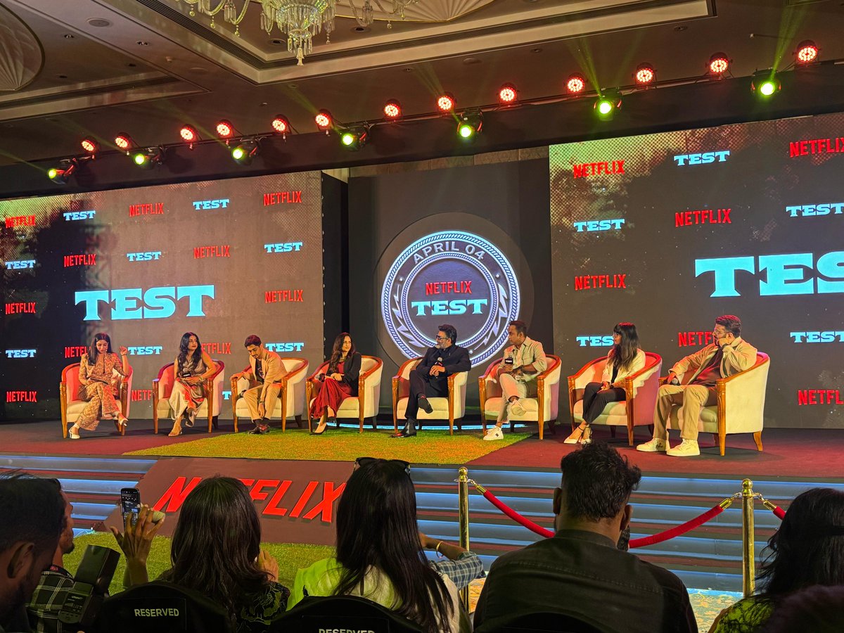 Done Channel (@donechannel1) on Twitter photo From mesmerizing vocals to composing magic— #TEST marks the music direction debut of <a href="/ShakthisreeG/">Shakthisree Gopalan</a> !
She recalls how the script had her on her feet, with words leaping off the pages.
Excited to hear her bring this story to life
#TestTeaserLaunch
#ShakthisreeGopalan From mesmerizing vocals to composing magic— #TEST marks the music direction debut of <a href="/ShakthisreeG/">Shakthisree Gopalan</a> !
She recalls how the script had her on her feet, with words leaping off the pages.
Excited to hear her bring this story to life
#TestTeaserLaunch
#ShakthisreeGopalan