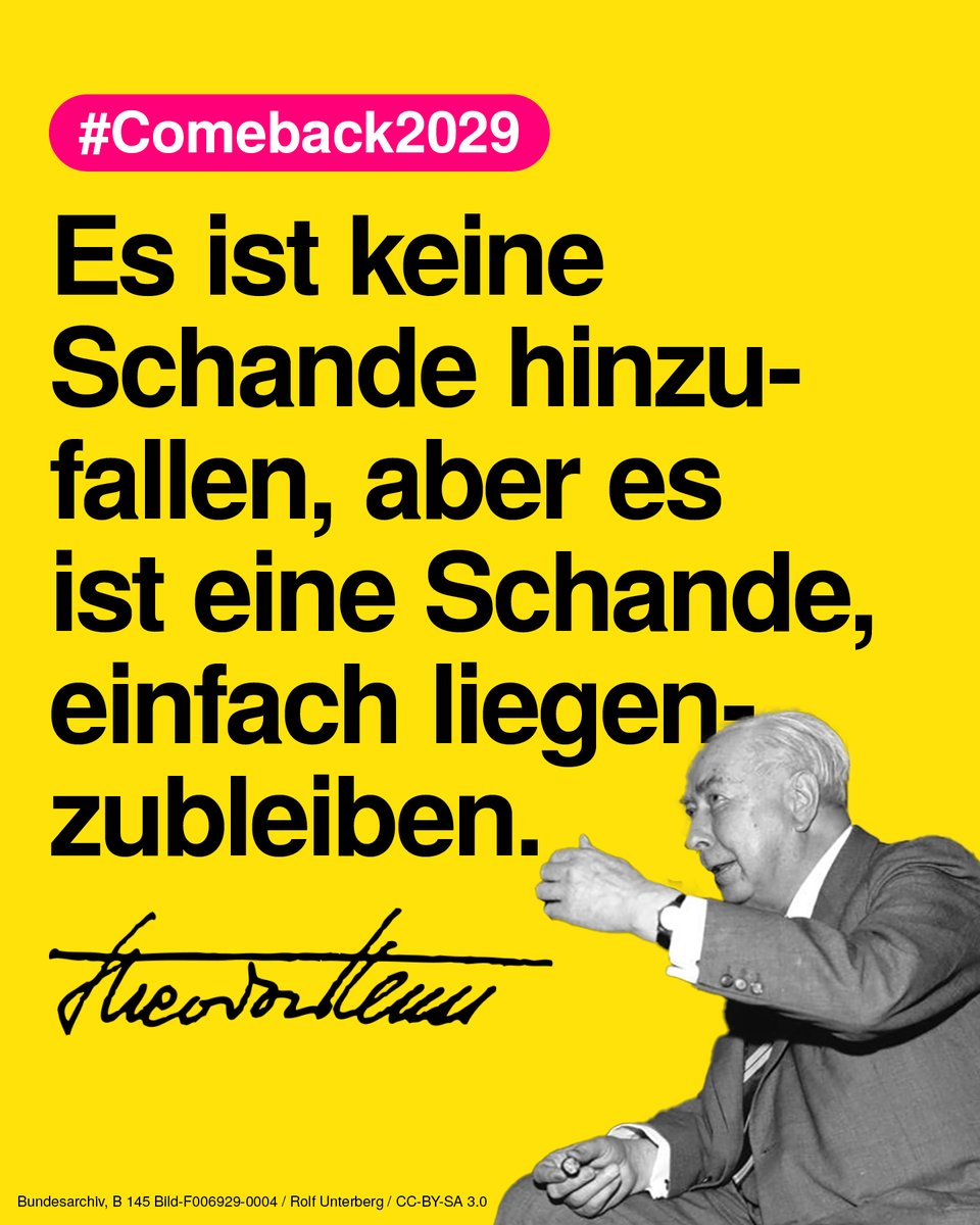 Heute konstituiert sich der 21. Deutsche Bundestag ohne uns Freie Demokraten. Aber das ist kein Schlusspunkt. Es ist ein Komma.
Deutschland braucht eine starke Stimme für Freiheit, Fortschritt &amp; Vernunft.
Wir arbeiten. Wir kämpfen. Wir kommen wieder.
#Comeback2029