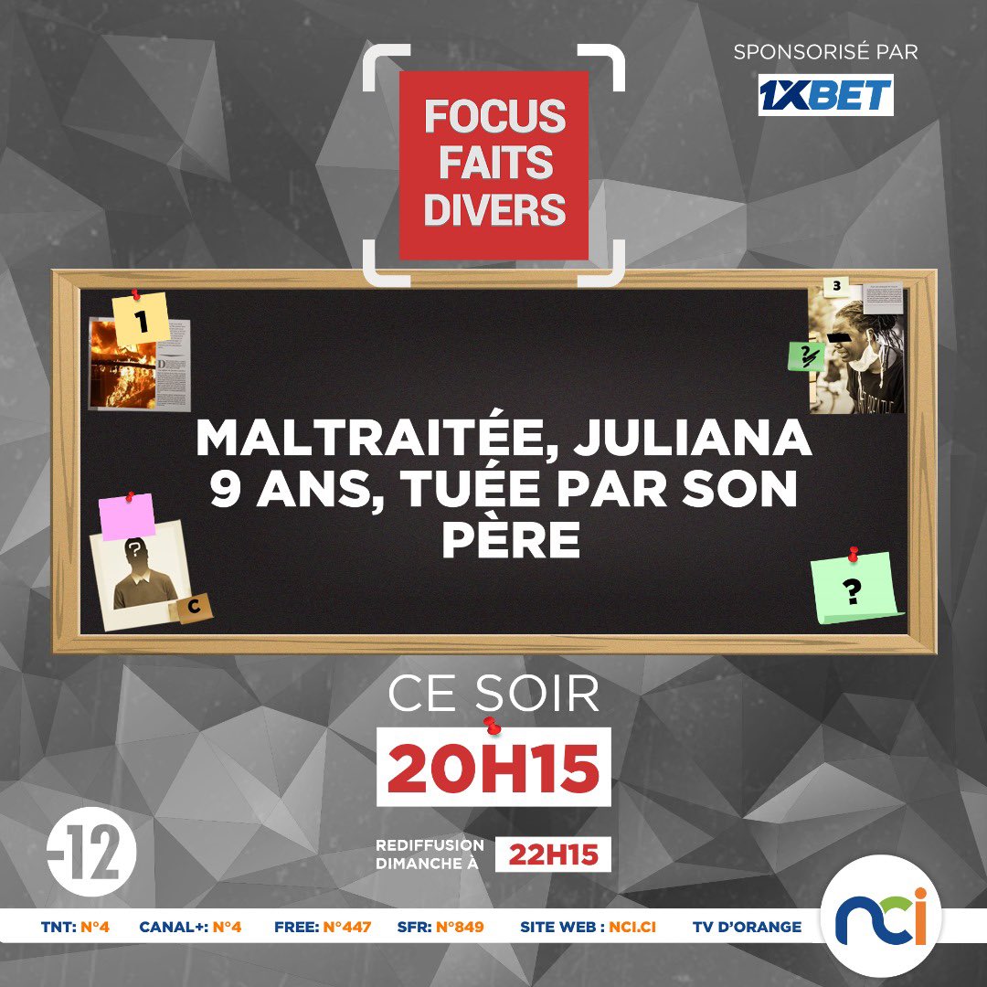 Maltraitée, Juliana 9 ans, tuée par son père.
Dans la nuit du 2 au 3 février 2025, un drame horrible a eu lieu dans le sous-quartier Colombie, dans la commune de Cocody. Juliana, une fillette de 9 ans, a perdu la vie de manière tragique, tuée par son propre père. 👇🏿👇🏿