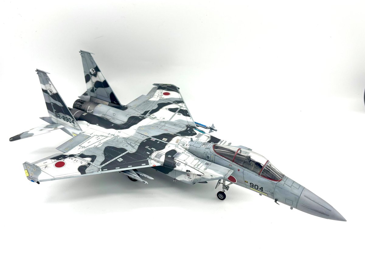mewmew1001mew's tweet photo. 1/72 Finemolds J.A.S.D.F F-15J AGGRESSOR Reg:82-8904 finished😀😀

#finemolds  #creos #tamiya #vichobby #viccolor #jasdf  #f15j #72ndscale #plasticmodel  #akinteractive #plasticmodels
#ファインモールド https://t.co/9lwtX2xM2C