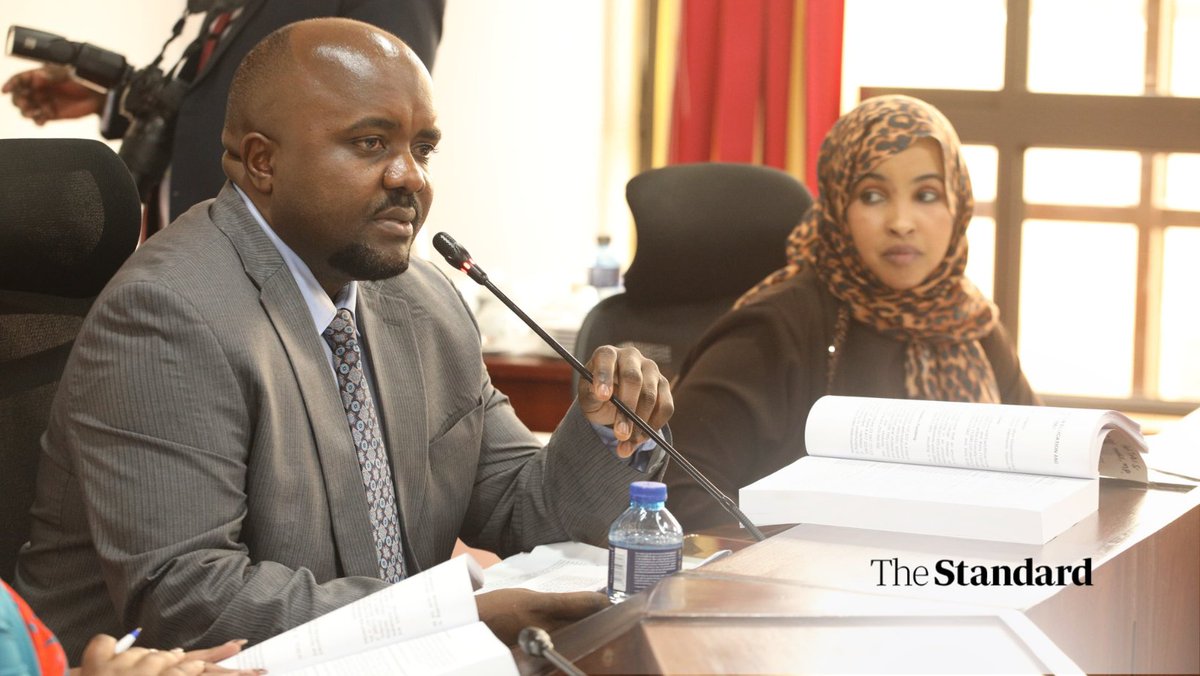 Higher Education PS, Dr. Beatrice Inyangala before the National Assembly's Public Accounts Committee (PAC) Chaired by Butere MP Tindi Mwale, Vice-Chair Amina Udgoon Siyad for examination of the Auditor General's report for the Financial Year 2022/23 at Bunge Towers, Parliament,
