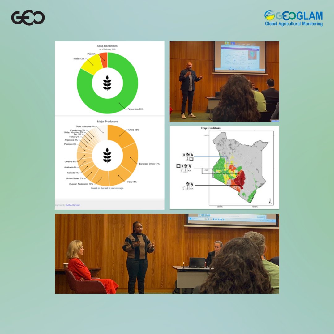 Group on Earth Observations (@geosec2025) on Twitter photo At #HNPNW2025, GEOGLAM's <a href="/svengilliams/">sven gilliams</a> & Esther Makabe spoke about how digital tools are reshaping early warnings for food security.
In Kenya, early warnings enabled the government to act swiftly, subsidising maize, allowing duty-free imports & launching targeted pest control. At #HNPNW2025, GEOGLAM's <a href="/svengilliams/">sven gilliams</a> & Esther Makabe spoke about how digital tools are reshaping early warnings for food security.
In Kenya, early warnings enabled the government to act swiftly, subsidising maize, allowing duty-free imports & launching targeted pest control.