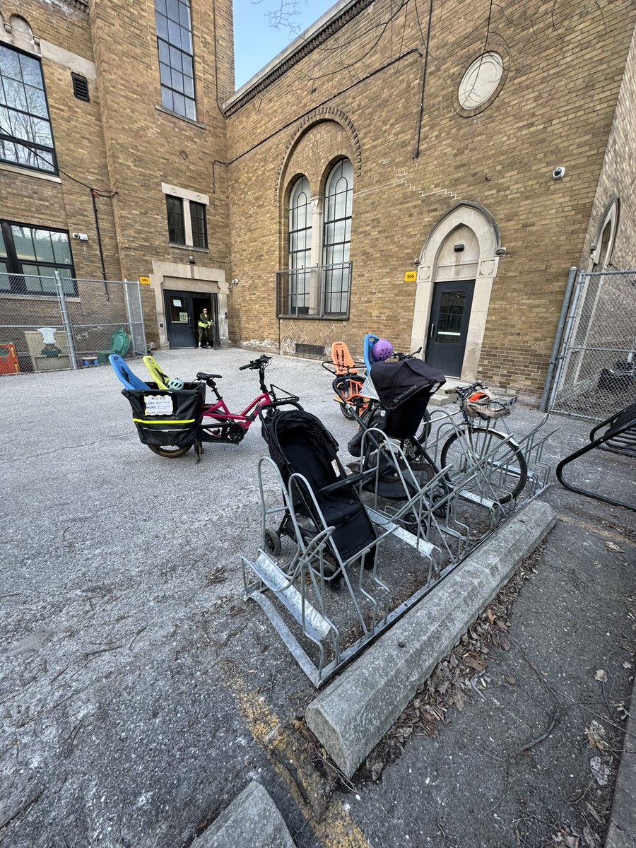 Julie Bogdanowicz (@juliebwicz) on Twitter photo Funny story: I highlighted to our school/City that bike parking is awkwardly jammed up with strollers. Big thanks <a href="/TO_Cycling_Ped/">Toronto Cycling and Pedestrian Projects</a> staff responded in record time and we got a new rack within a week. Turns out strollers slot efficiently into the new racks with room to spare! 🤣 Funny story: I highlighted to our school/City that bike parking is awkwardly jammed up with strollers. Big thanks <a href="/TO_Cycling_Ped/">Toronto Cycling and Pedestrian Projects</a> staff responded in record time and we got a new rack within a week. Turns out strollers slot efficiently into the new racks with room to spare! 🤣